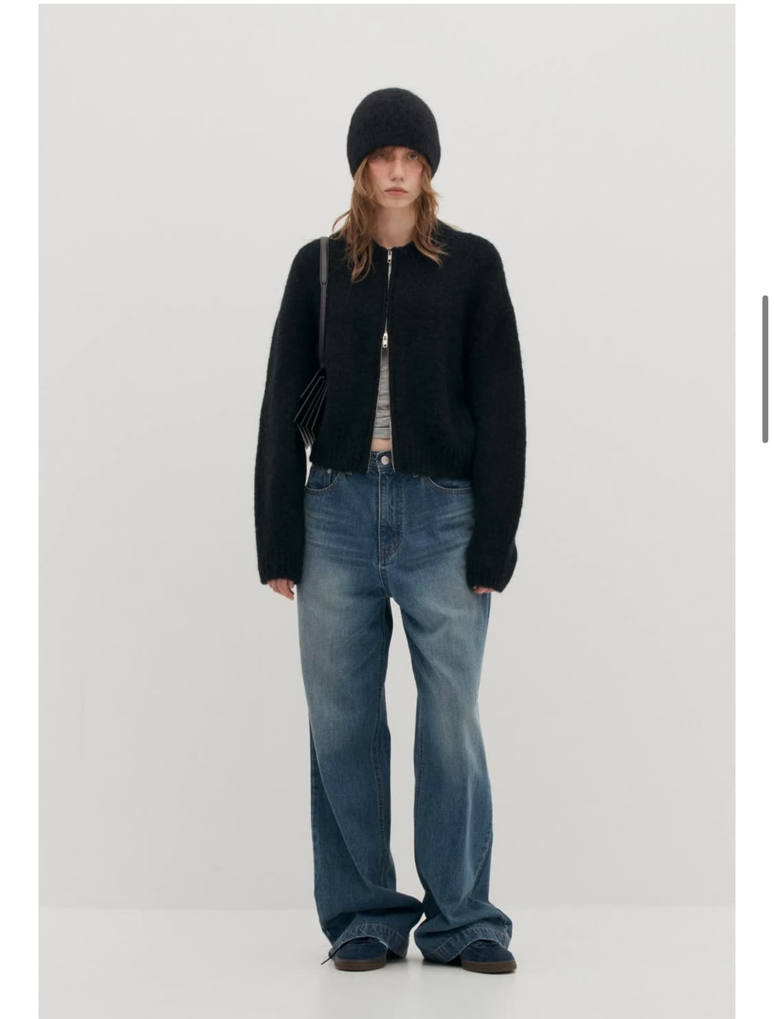 로우클래식 ALPACA ZIP-UP CARDIGAN 상품이미지1