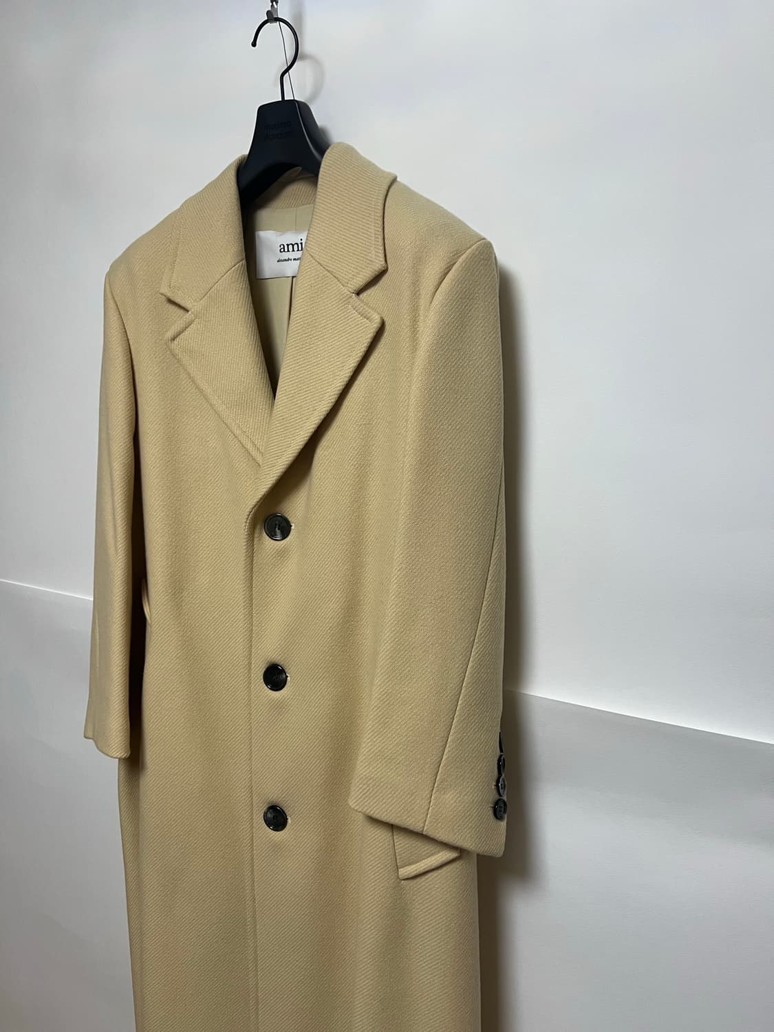 AMI Three Buttons Coat(23fw) 상품이미지5