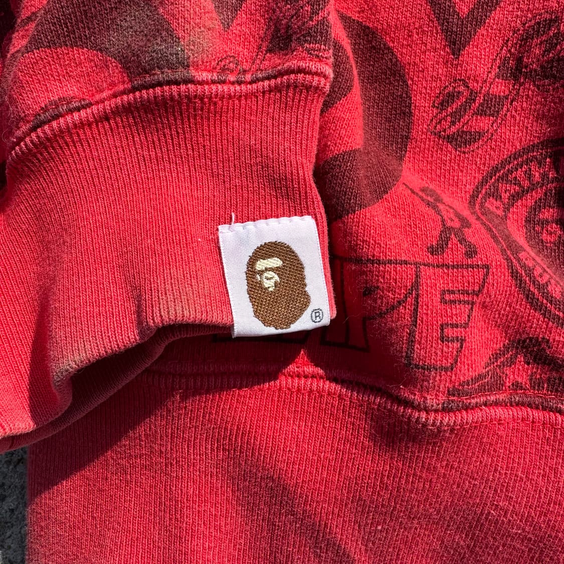 [L] Bape 풀프린팅 풀 집업 후드티 상품이미지9