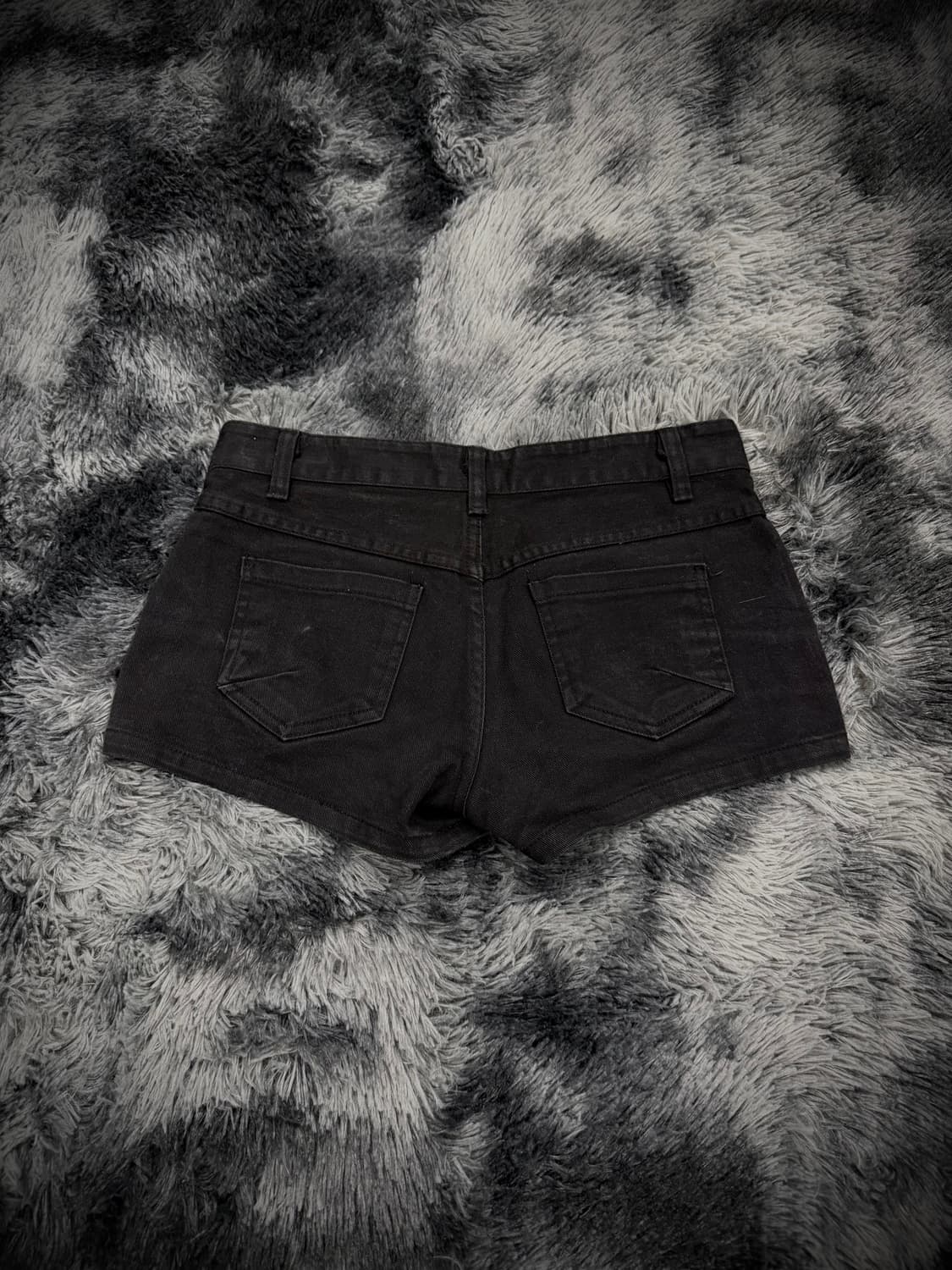 블랙 워싱 숏팬츠 상품이미지2