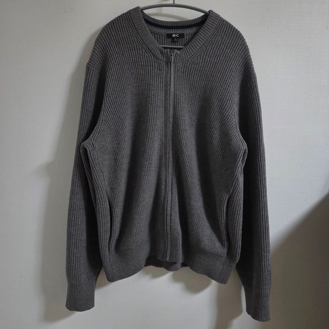 (XL) 유니클로 C 라운드넥 크루넥 가디건 풀집업 그레이 상품이미지2