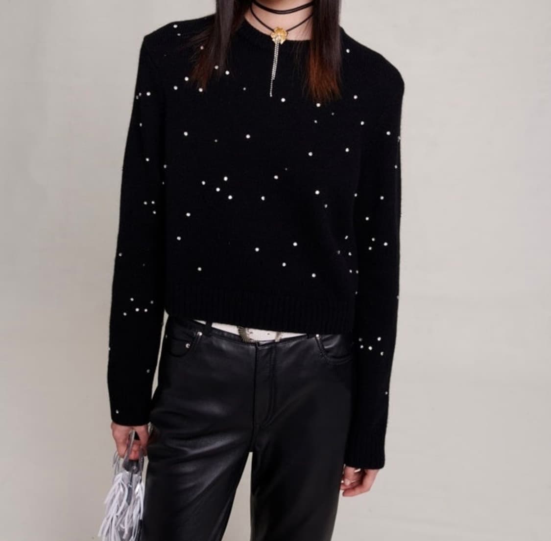 마쥬 펄 니트 1사이즈 새상품 상품이미지1