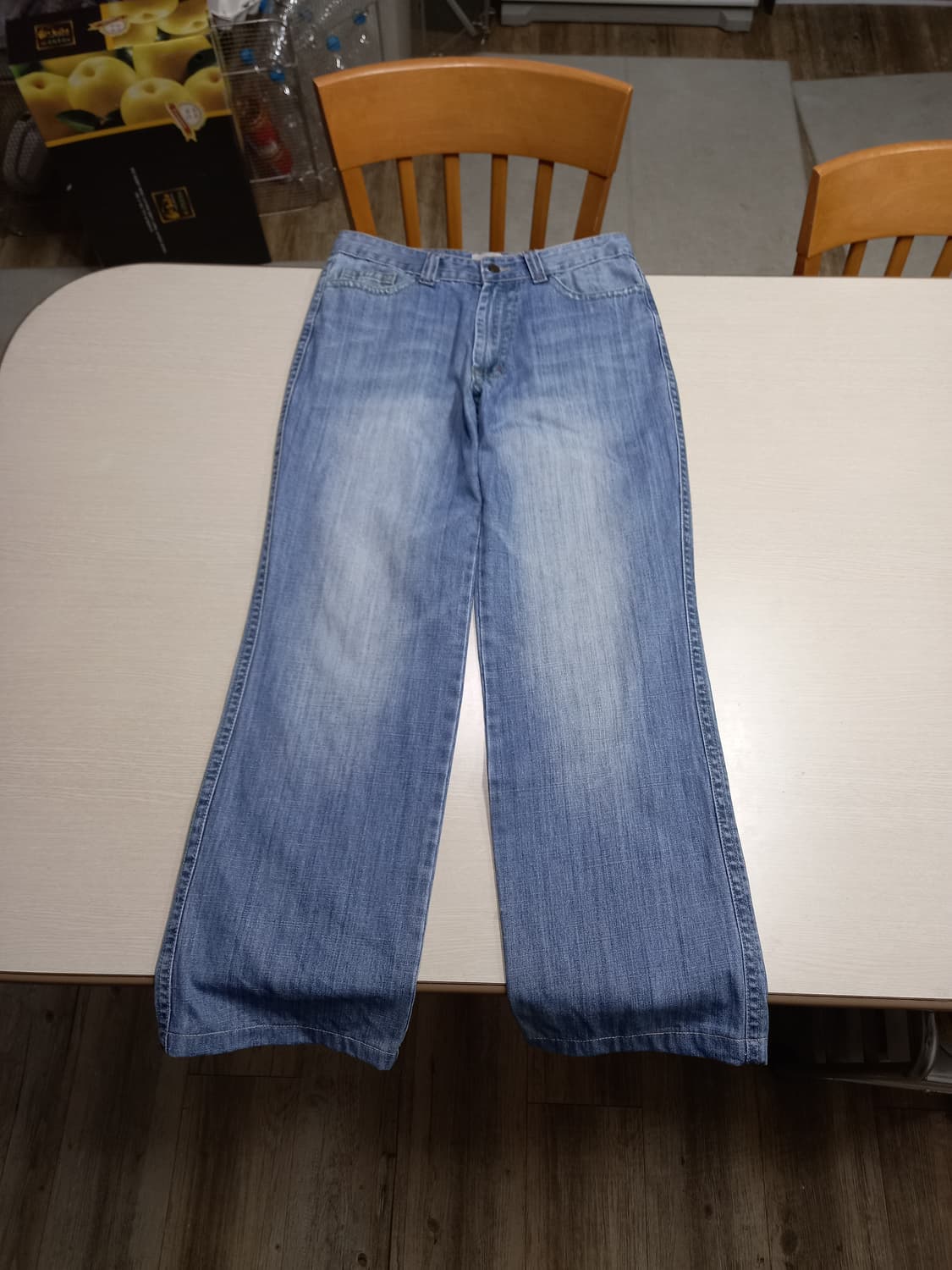 30 캘빈클라인 HongKong 워싱 와이드진 연청 30-205 상품이미지1