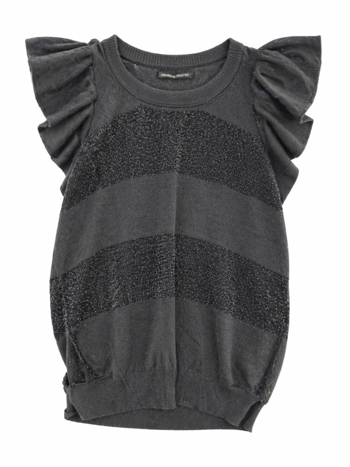 요지 야마모토 블랙 스트라이프 니트 2 상품이미지1