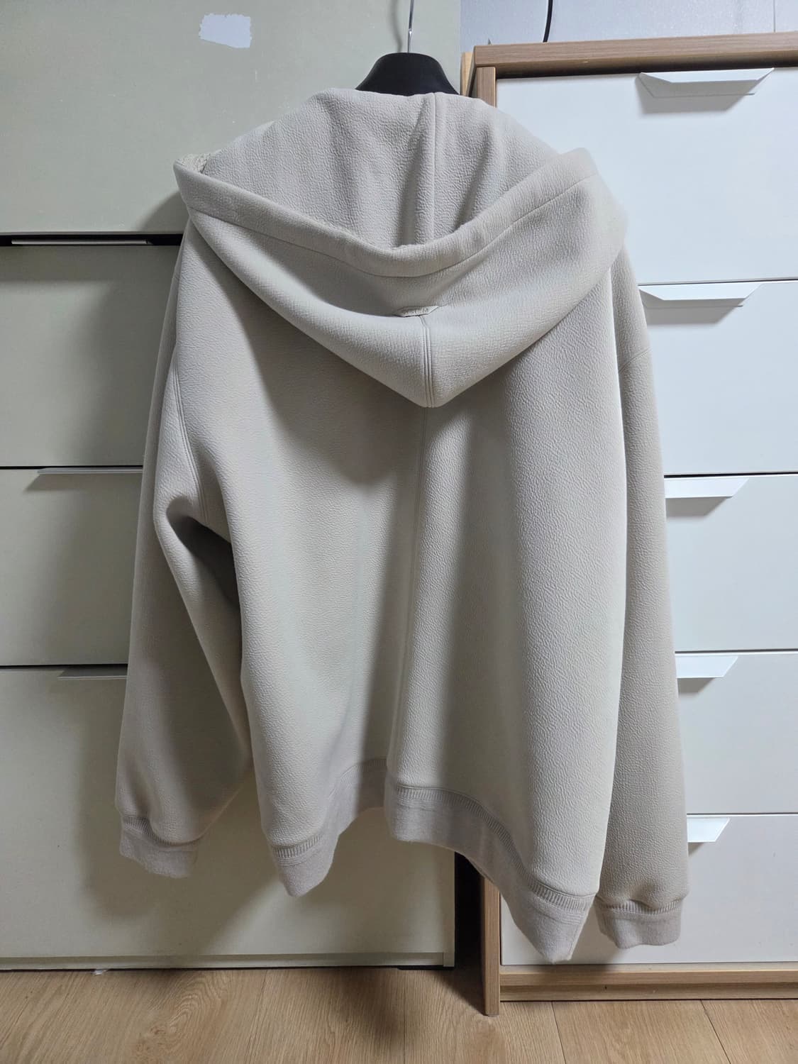 시스템옴므 24FW 니트 트리밍 후드 집업 점퍼 페일베이지 105사이즈 상품이미지2