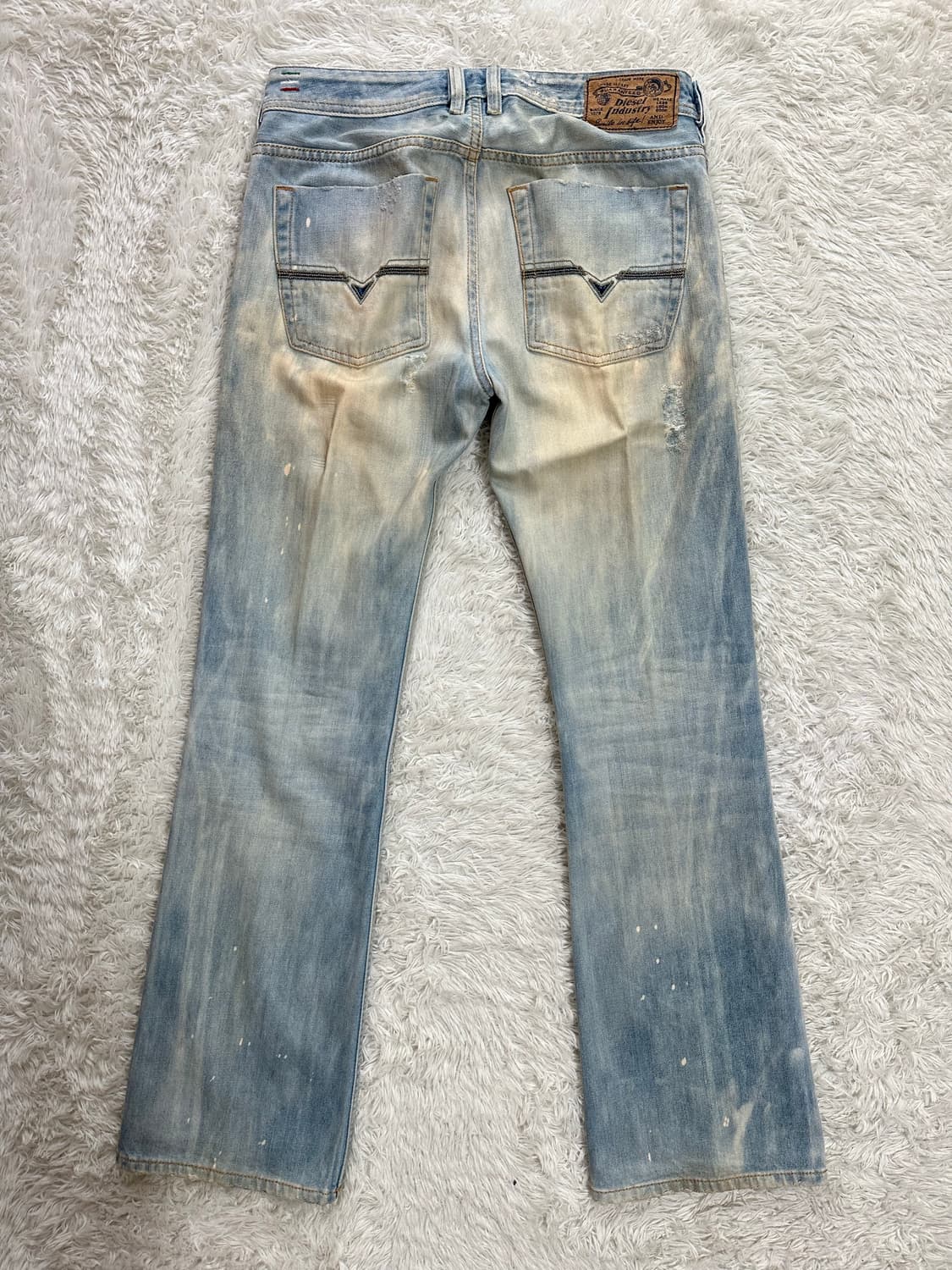 디젤 자티니 W28 워싱 데미지 청바지 상품이미지3