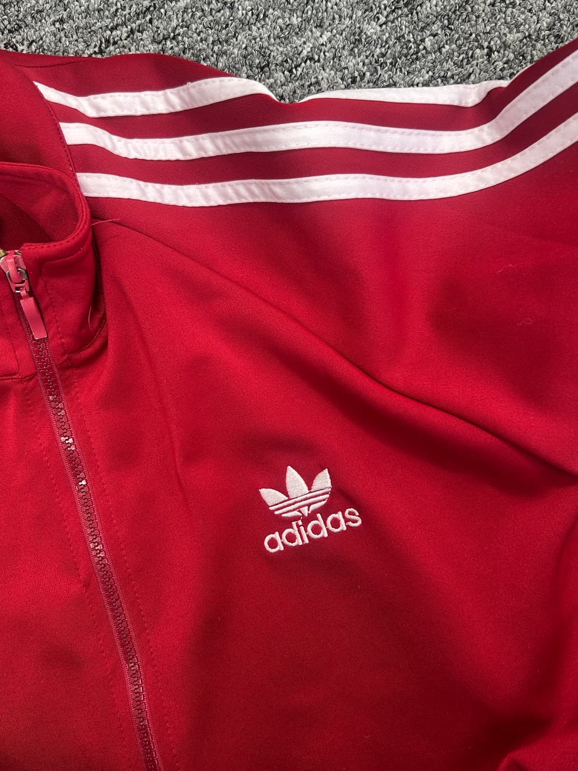 아디다스 파이어버드 버건디 레드 트랙탑 져지 2XL 상품이미지7
