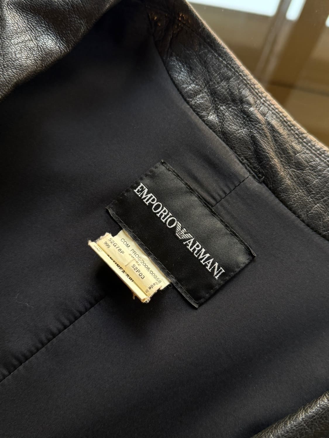 엠포리오 아르마니 레더 자켓 44~55 상품이미지4