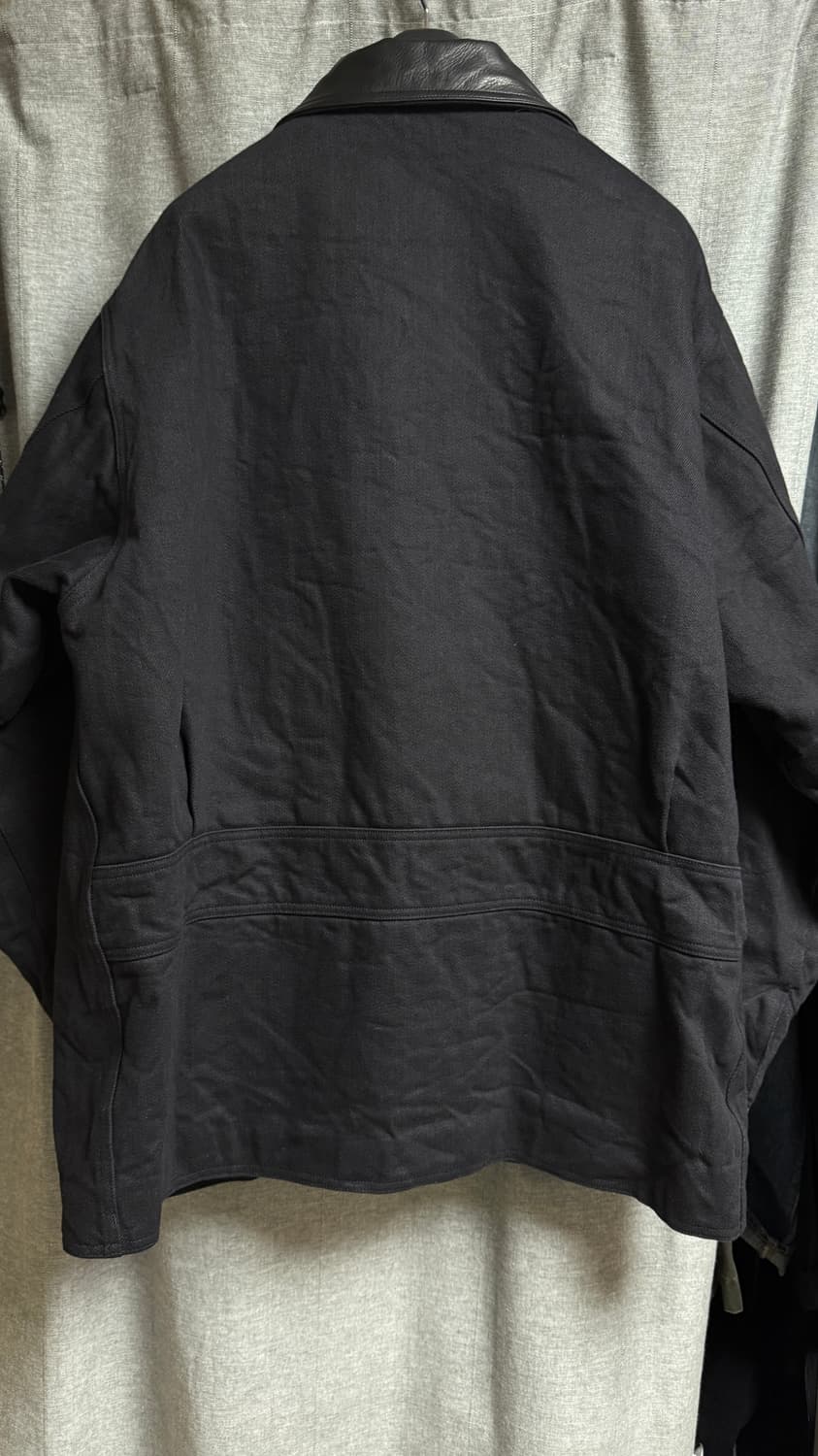 25AW 코모리 레더카라 데님 자켓 상품이미지4