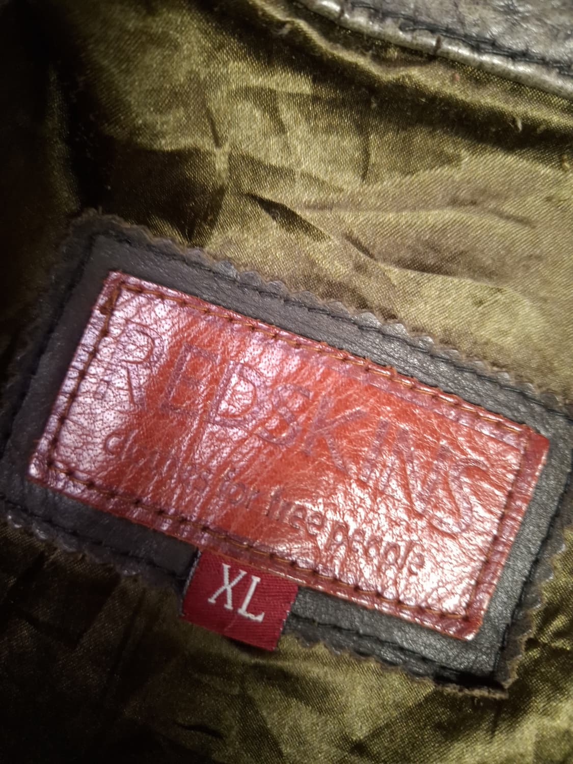 80's REDSKINS 리얼레더 항공자켓 상품이미지4