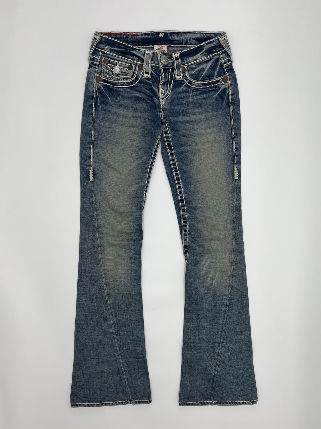 트루릴리젼 스티치 부츠컷 데님팬츠 상품이미지4