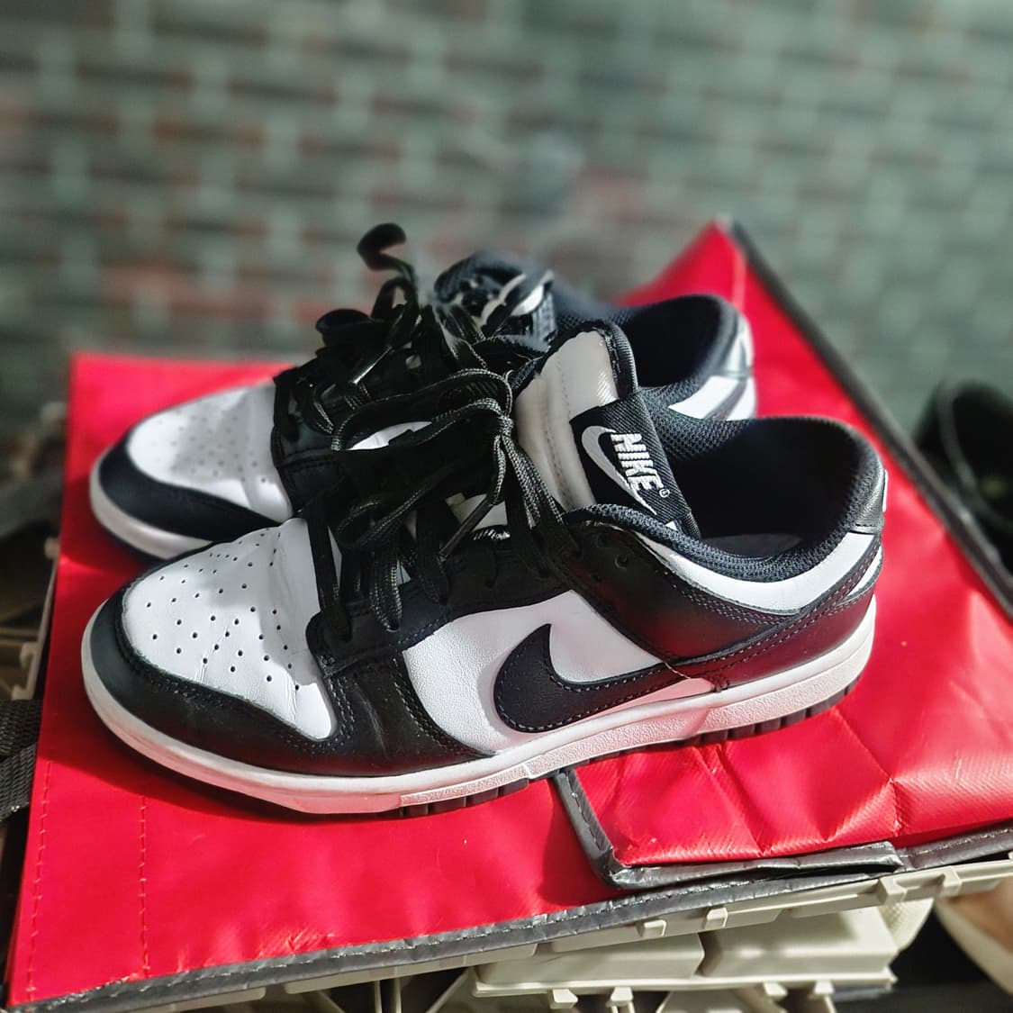 나이키 돌고래 덩크 로우 흰검 235 상품이미지1