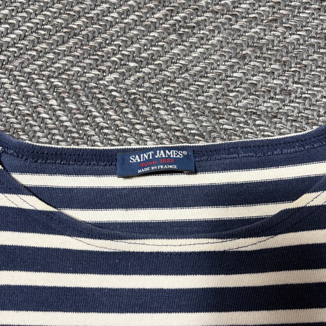세인트제임스 스트라이프 긴팔 티셔츠 네이비(XS) 상품이미지4