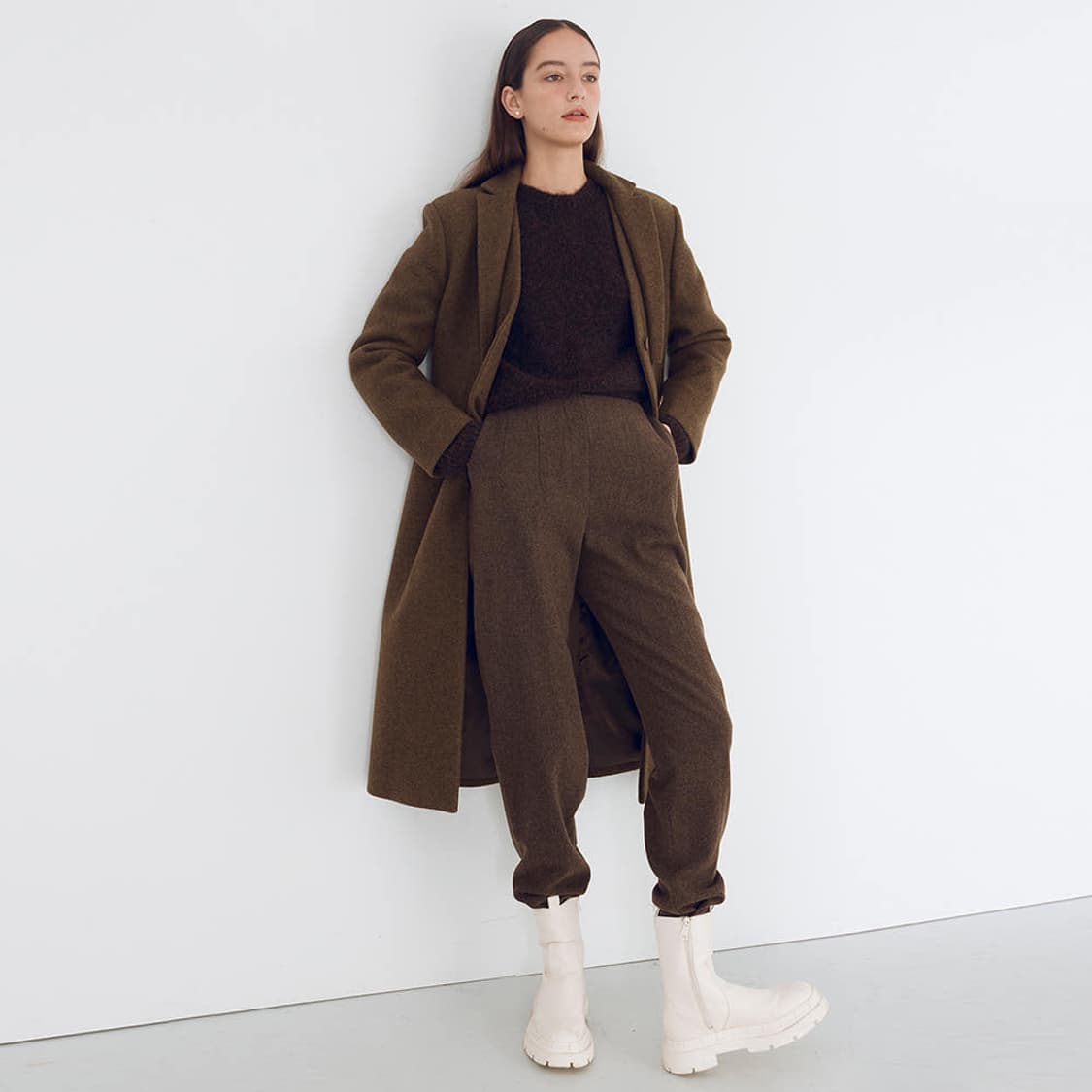 분더캄머 울 싱글 코트 (차콜/S) 상품이미지7