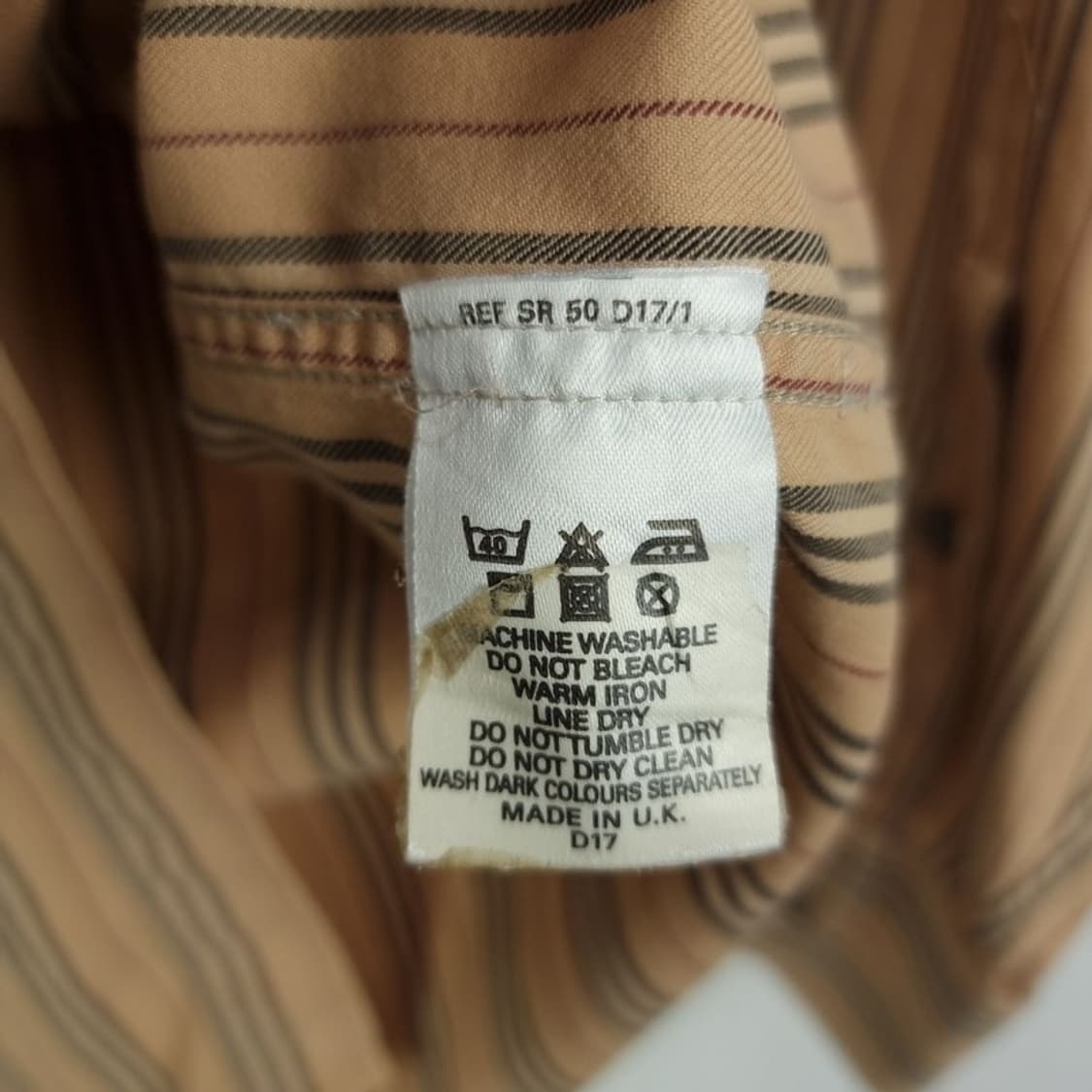 [버버리] 로고 자수 빈티지 스트라이프 셔츠 P01450 상품이미지8