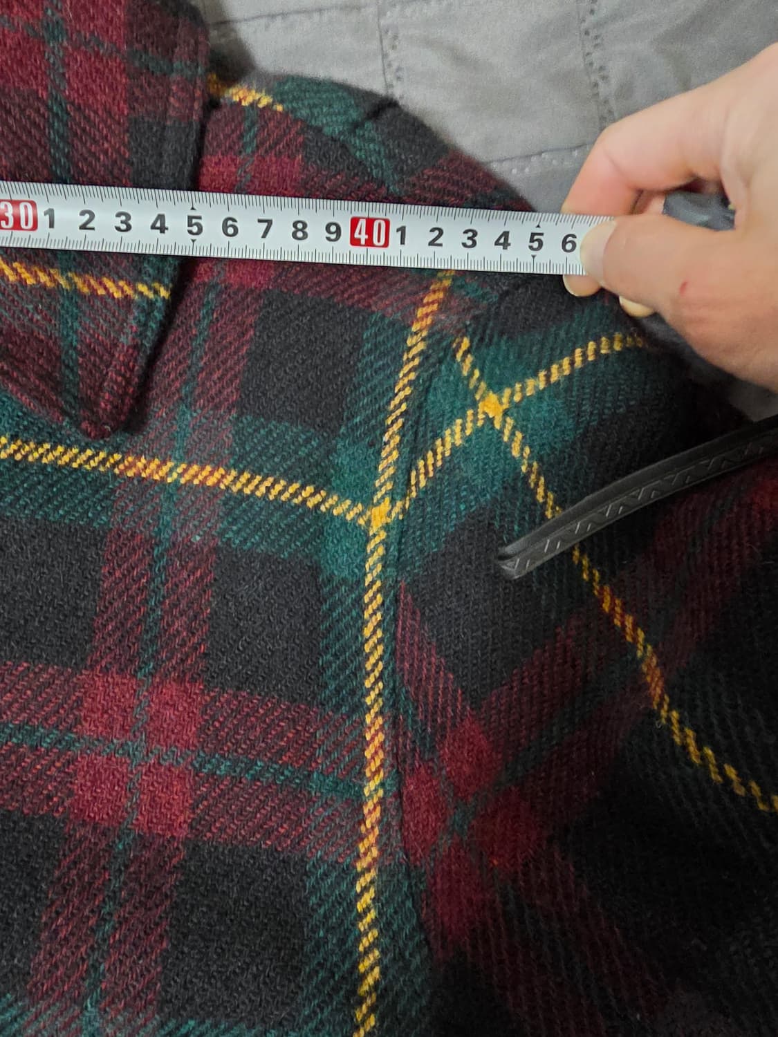 폴로 타탄체크 알파카 헌팅자켓 s사이즈 팝니다 상품이미지7