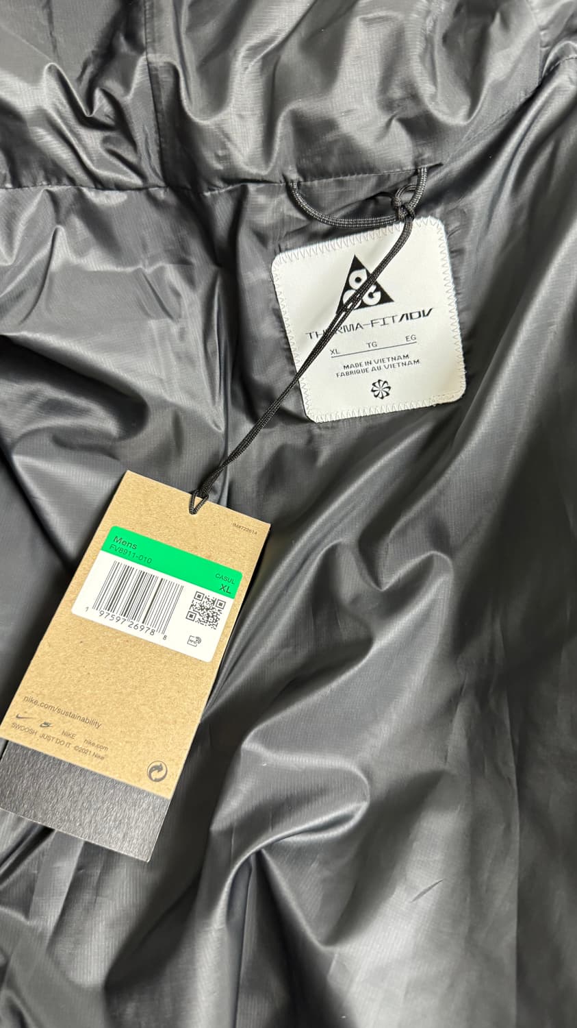 새상품) 나이키 acg 루나레이크 패딩 XL 크림택  상품이미지4