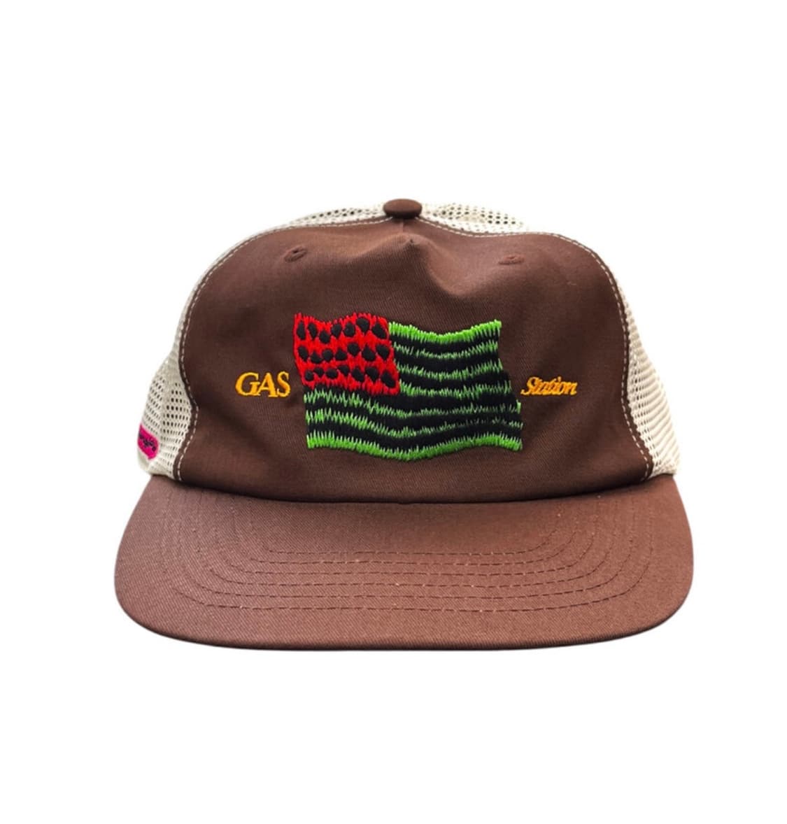 GAS STATION gas hat flag mesh cap brown 상품이미지1