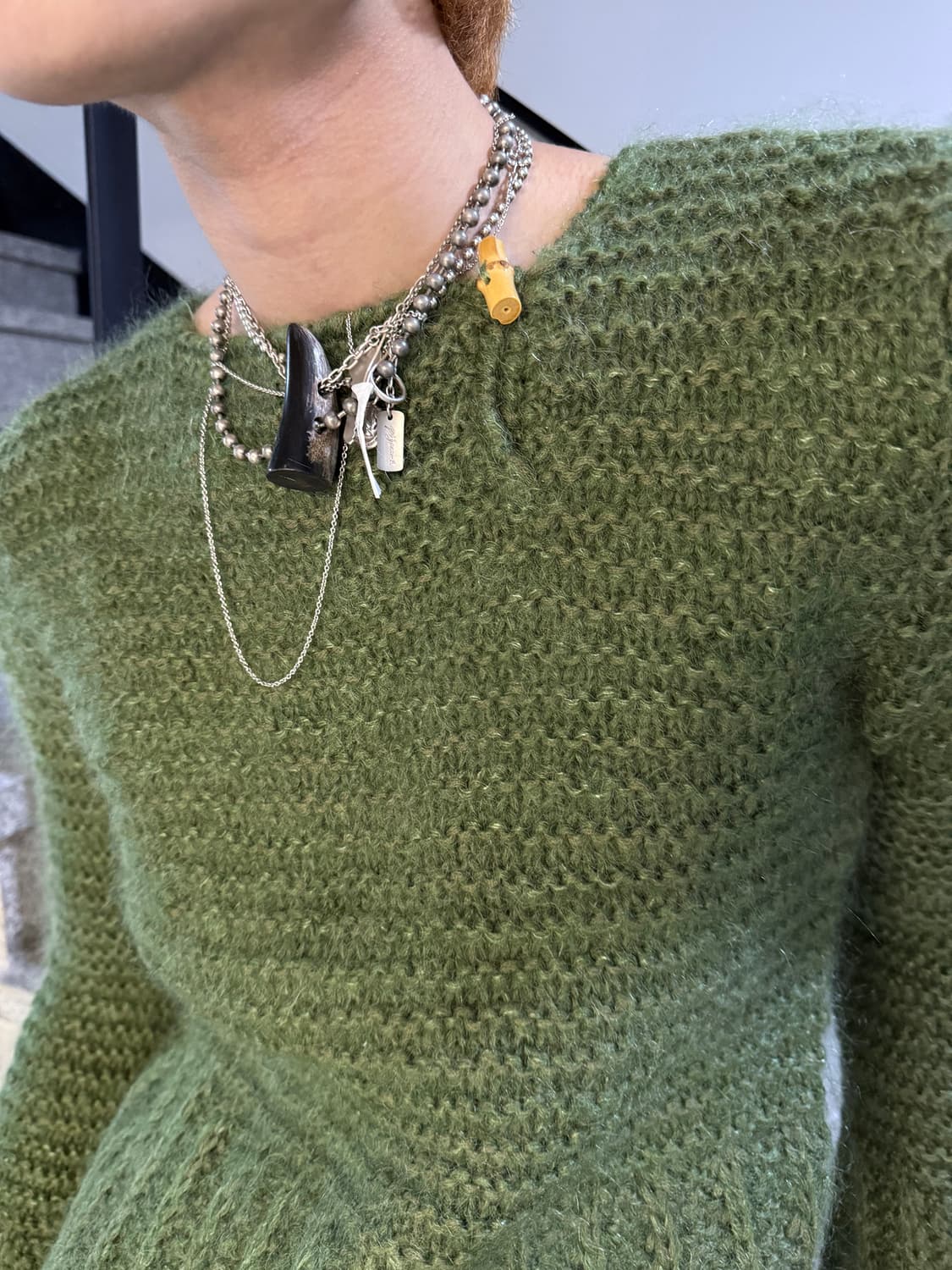 mohair ethnic sweater 상품이미지3