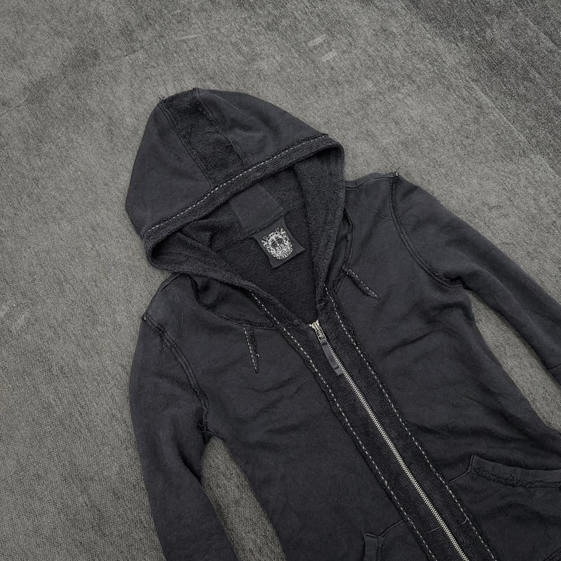Grunge texture long hoodie 상품이미지4