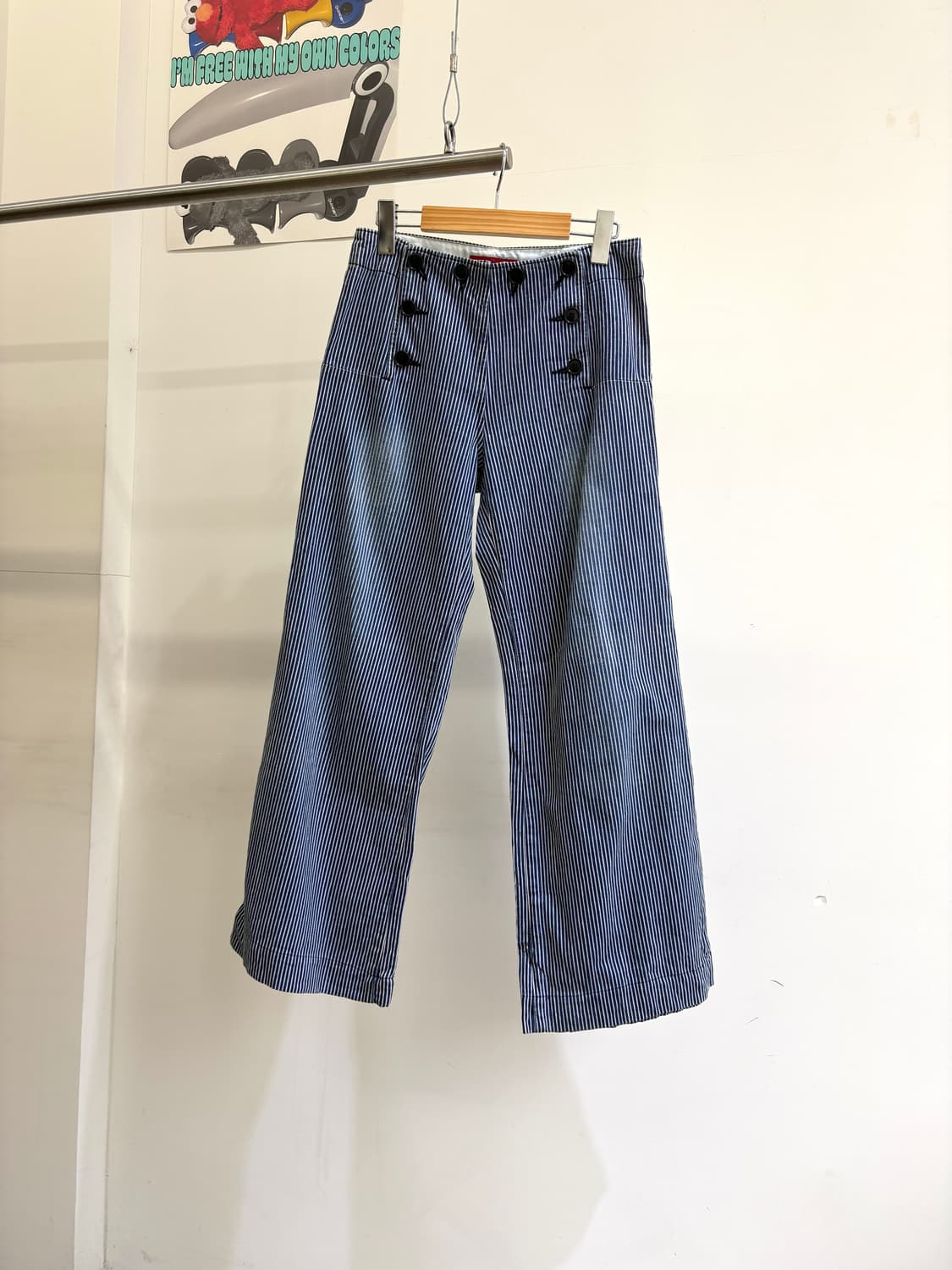 SUPER HAKKA (Made in Japan) 스트라이프팬츠 상품이미지1