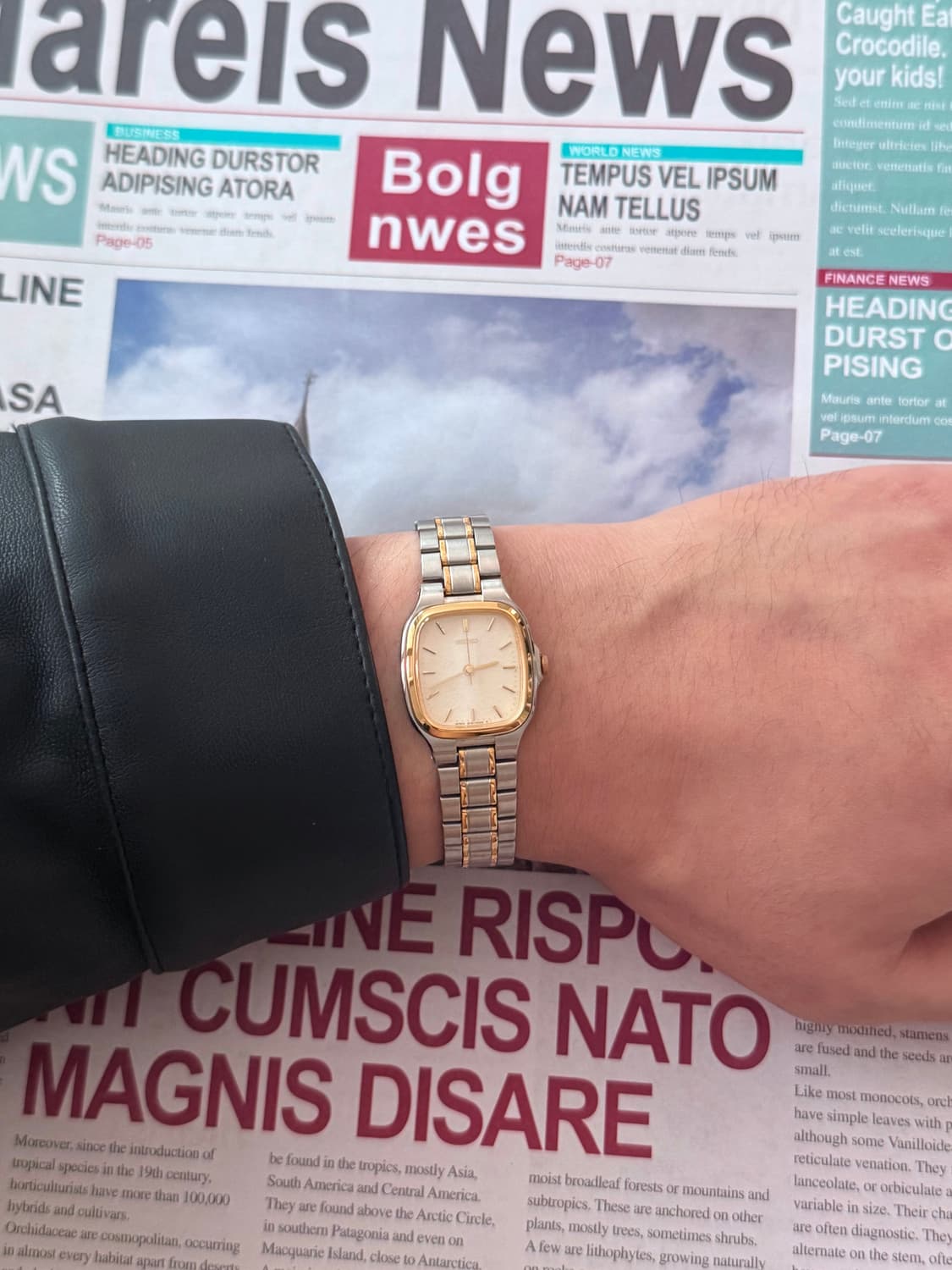 Seiko 세이코 Square Quartz Combi 상품이미지7