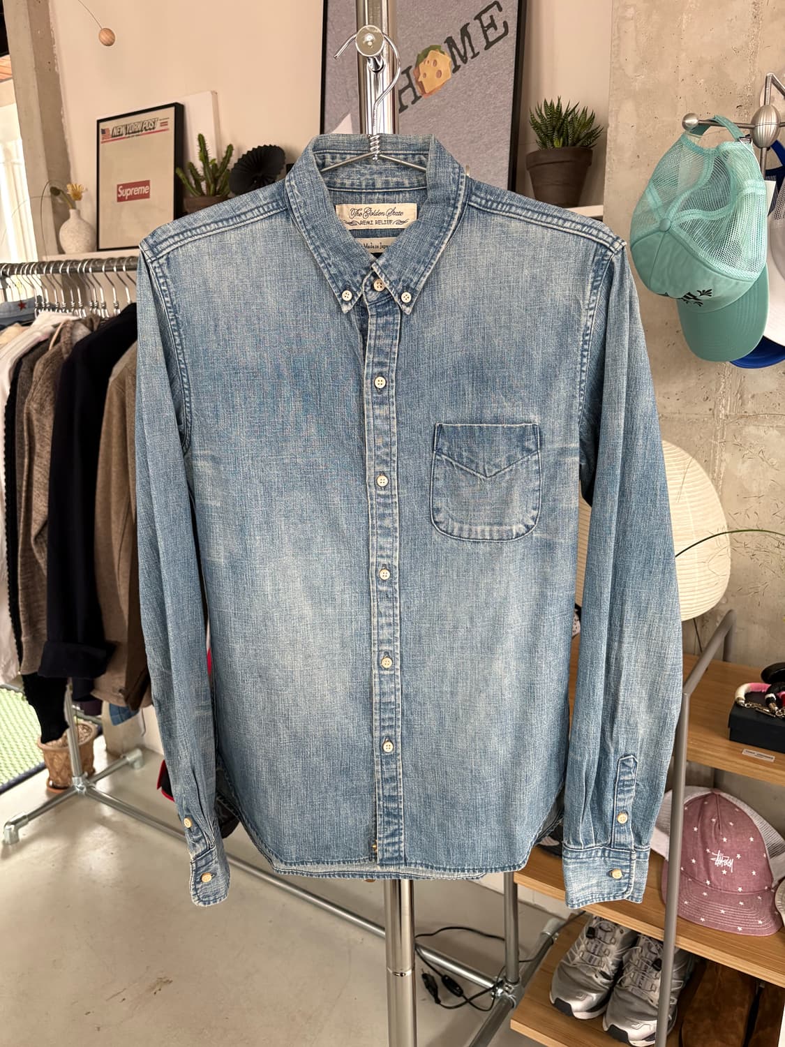 Remi relief 레미 릴리프 하트 데님 셔츠 상품이미지2