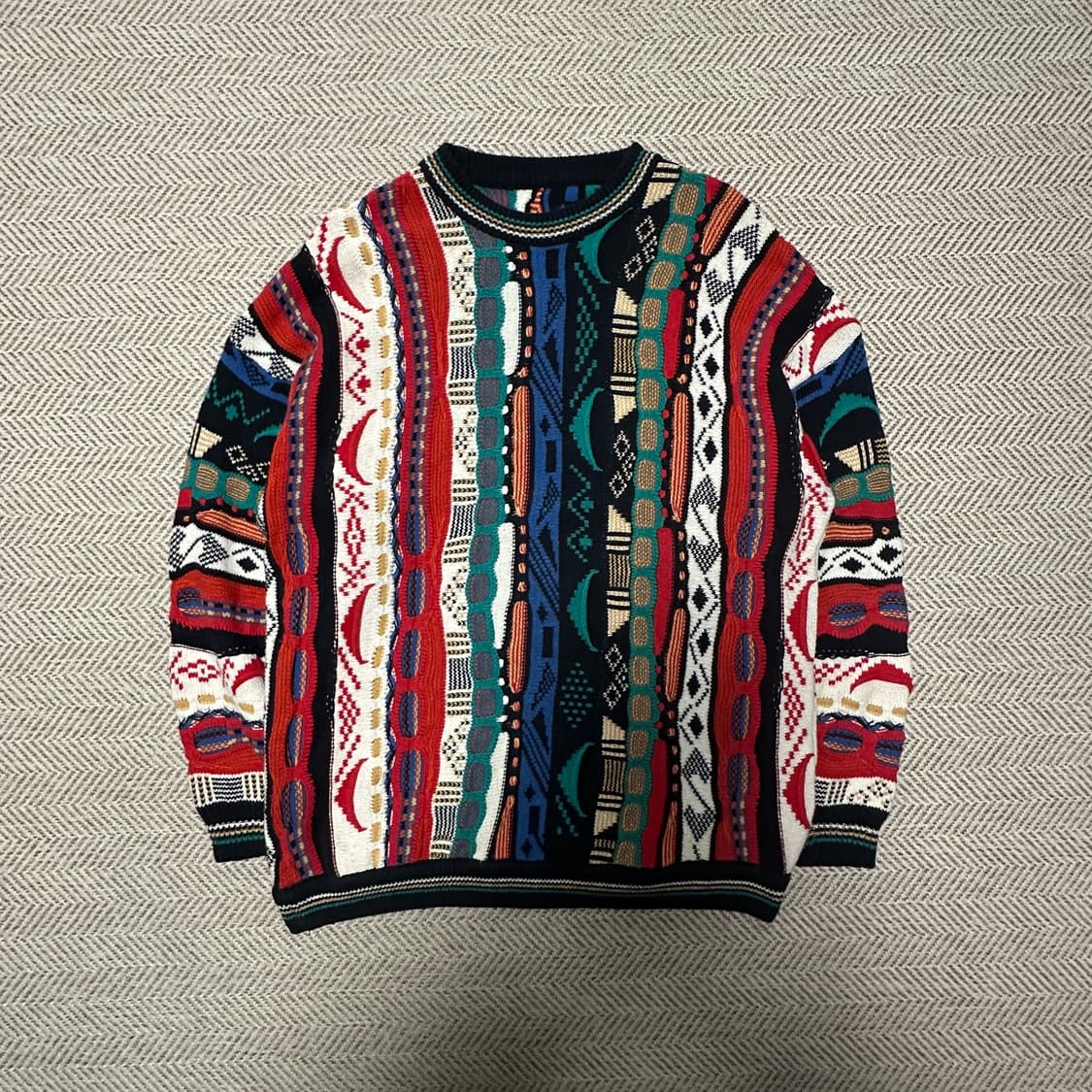 VINTAGE cable heavy knit sweater 상품이미지1