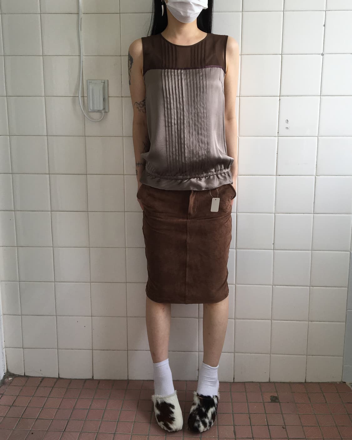Suede midi skirt 상품이미지8