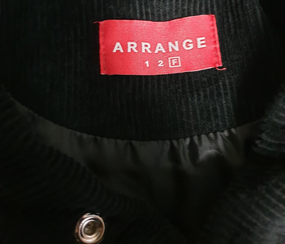 ARRANGE 오버사이즈 코듀로이 자켓 블랙 (F) 상품이미지3