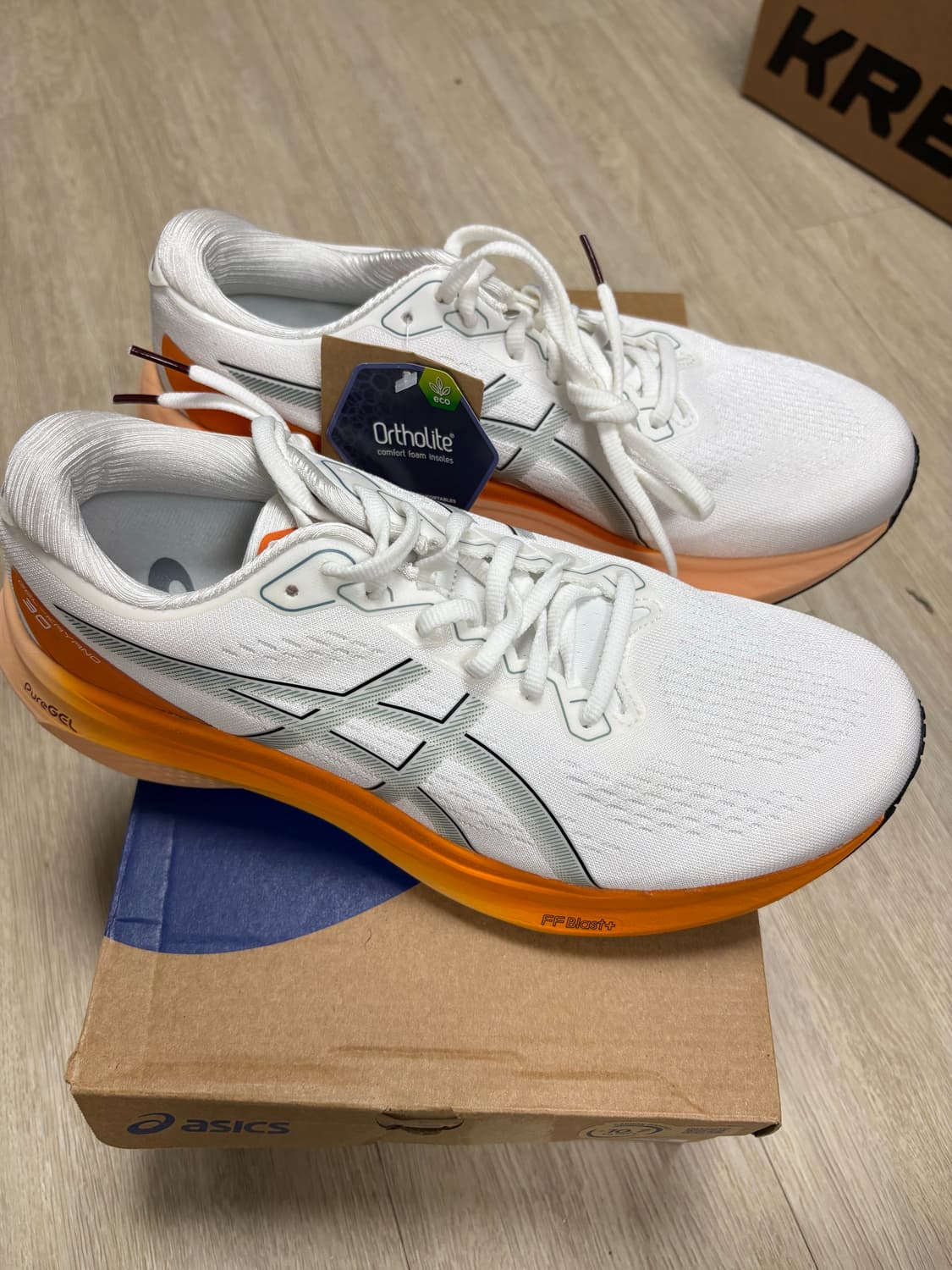 아식스 젤 카야노30 화이트 오렌지 270 상품이미지4