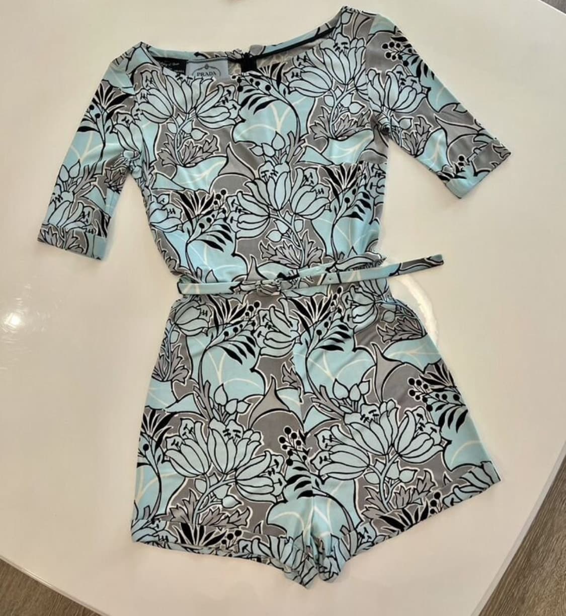 PRADA 03 FW 프라다 스페셜 리-에디션 점프수트(실크)해외발송 상품이미지1