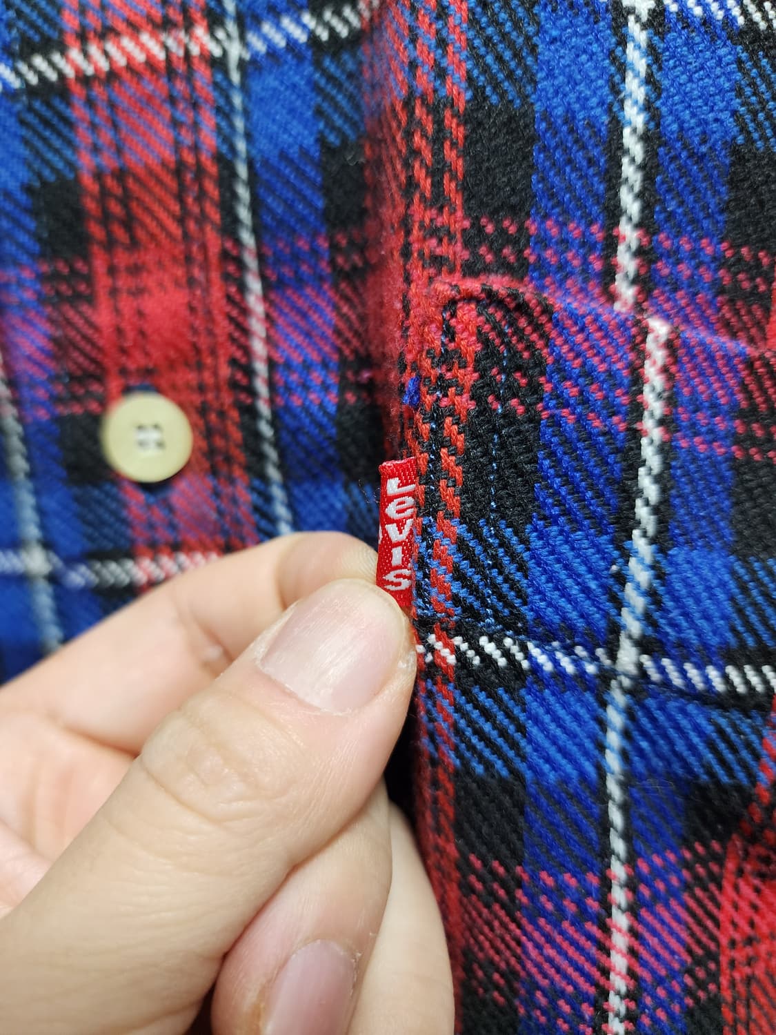 90s 리바이스 플란넬 체크셔츠 XXL 상품이미지3