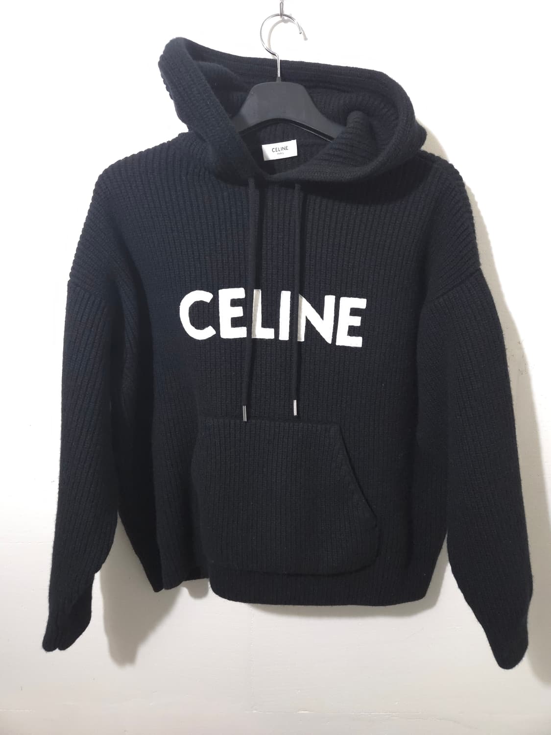 [새상품급] 셀린느 리브드 울 니트 후드 Xs Size 상품이미지1