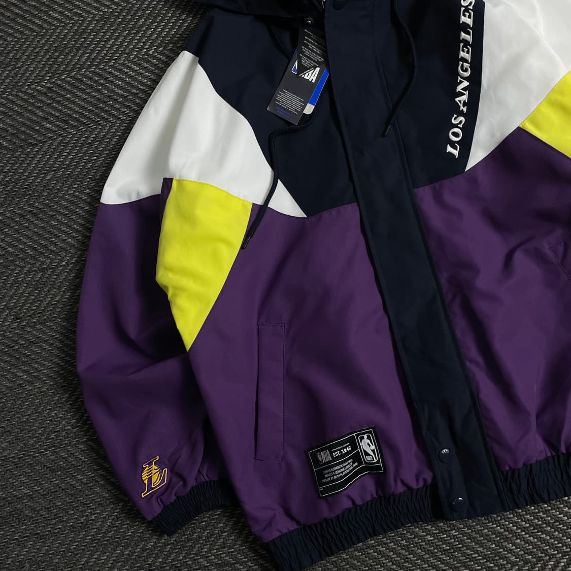 NBA LA 레이커스 빅로고 컬러블럭 바람막이 y 3692 상품이미지4