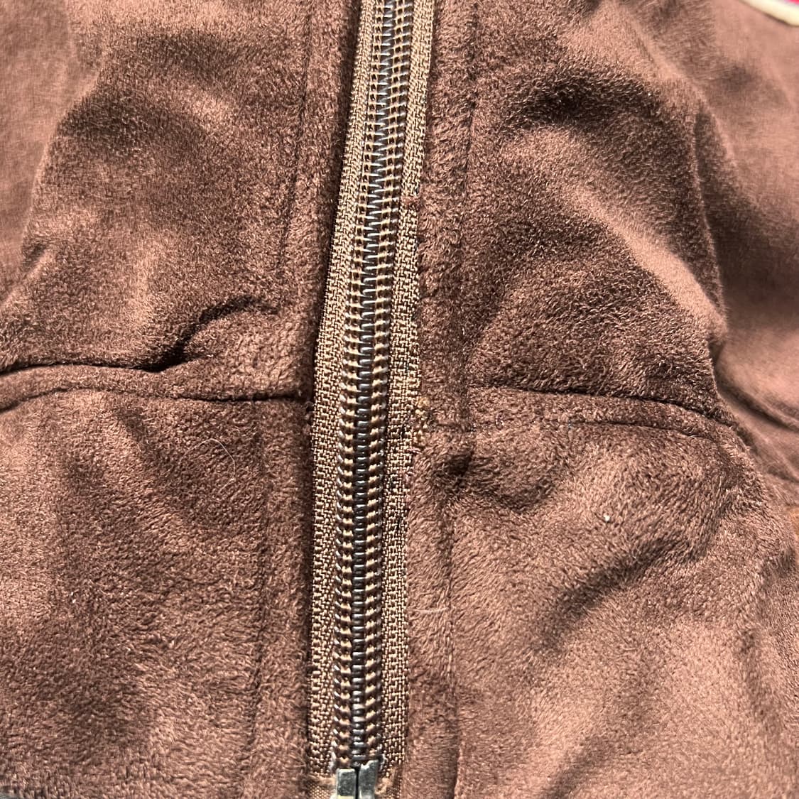 리크웨어 멀티패치 스웨이드 후드 자켓 브라운 XXXL 상품이미지5