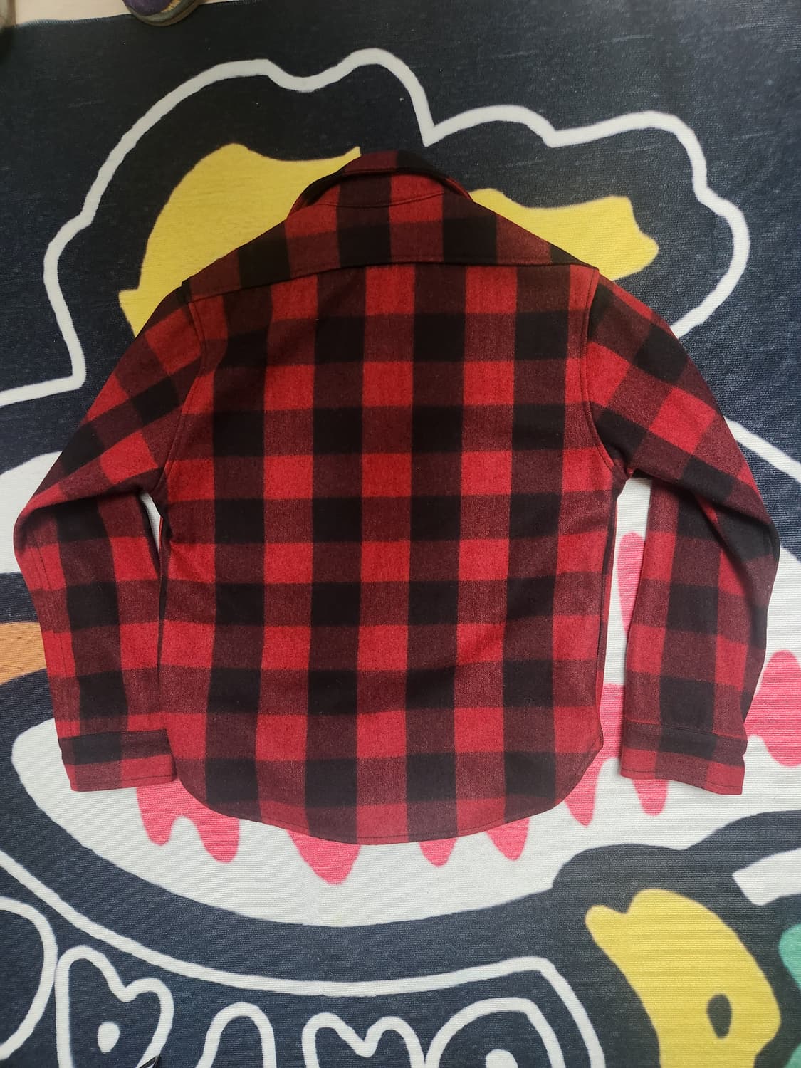 아웃 스탠딩 BUFFALO WOOL CHECK CPO 체크 셔츠 상품이미지3