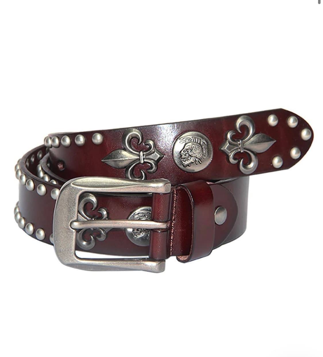 리얼레더 스터드 벨트  상품이미지1