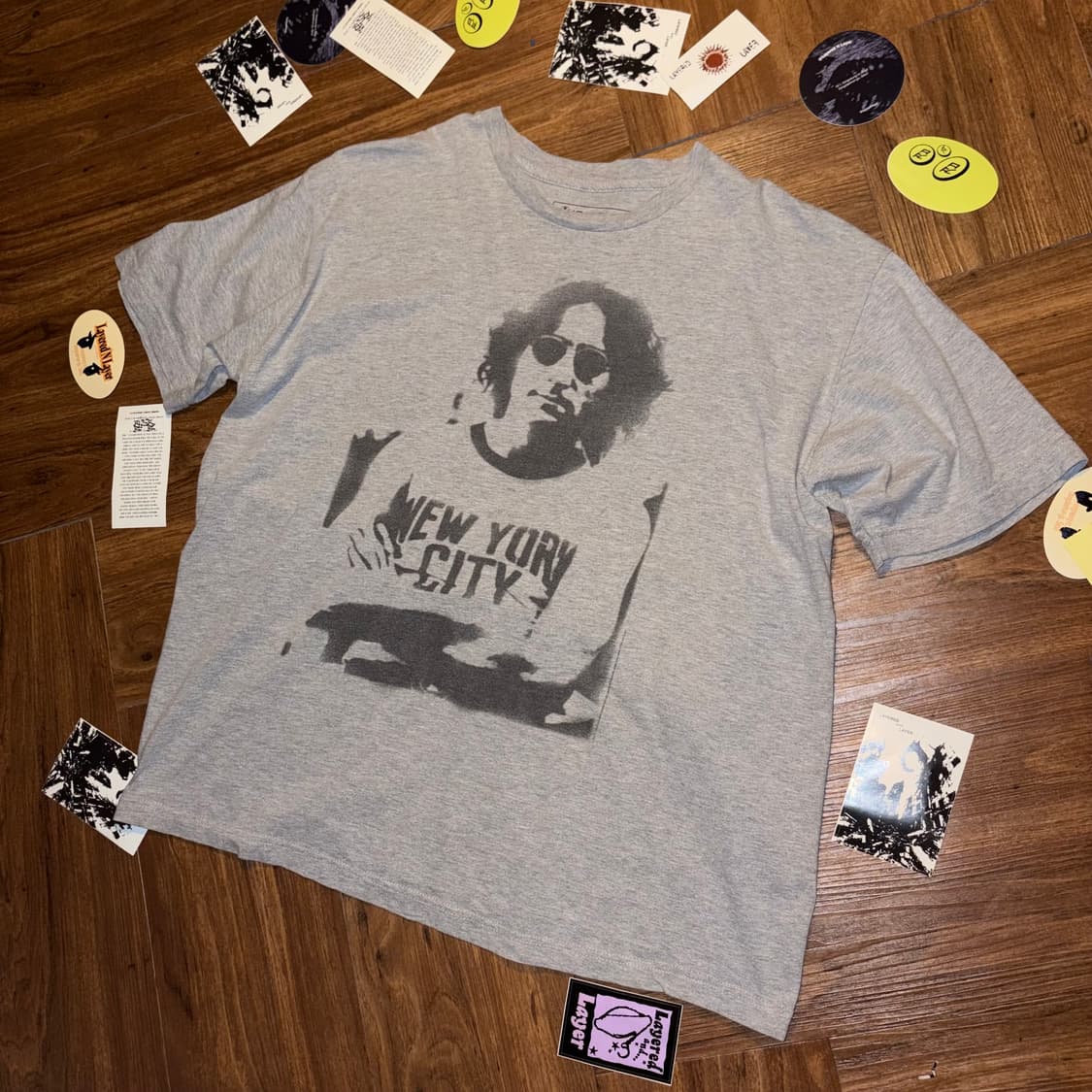 존 레논 new york city 튜블러 프린팅 티셔츠 상품이미지2