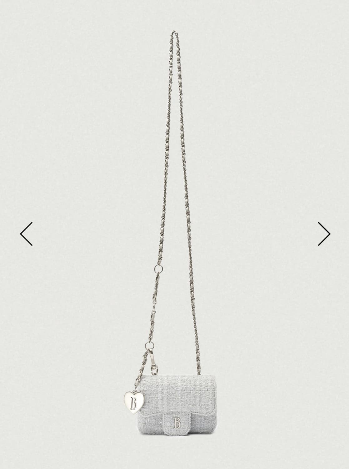 더바넷 Tweed Chain Belt Mini Bag_Mint 상품이미지2
