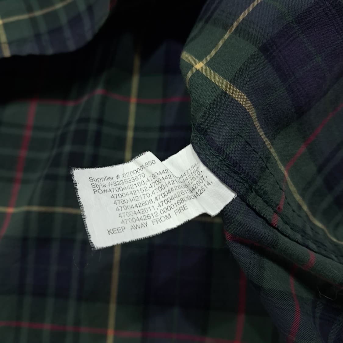 CL801 XL 폴로 90s 버튼다운 블랙워치 타탄체크 셔츠 남방 상품이미지5