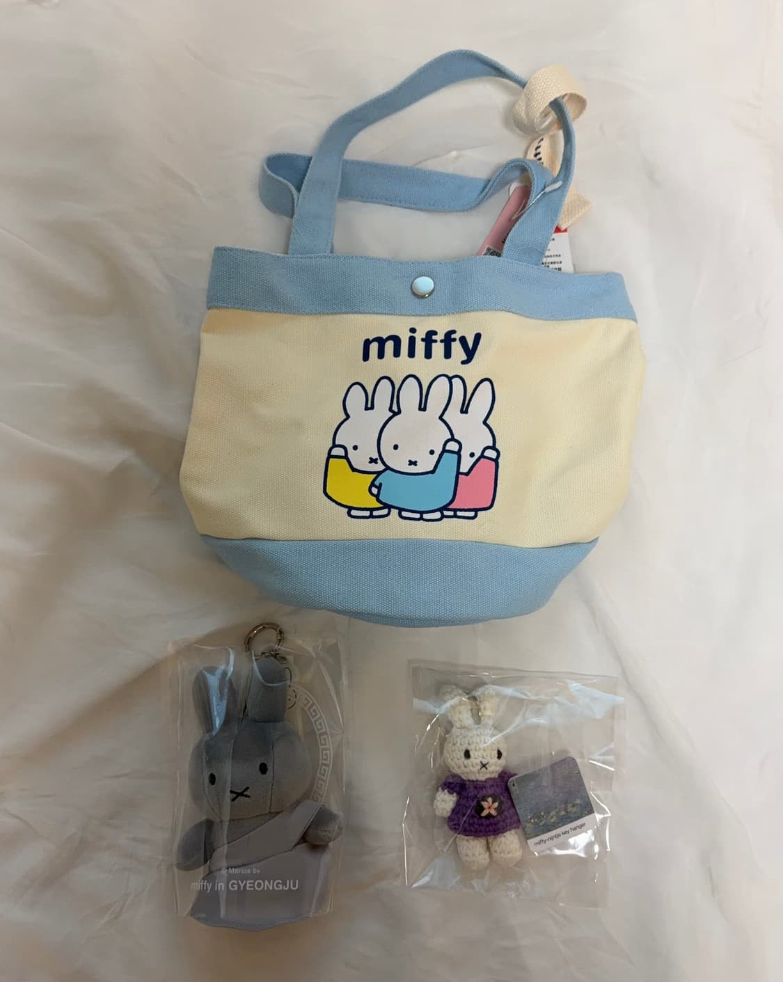 [미 개봉 새 상품] 미피 가방, 키링 상품이미지1