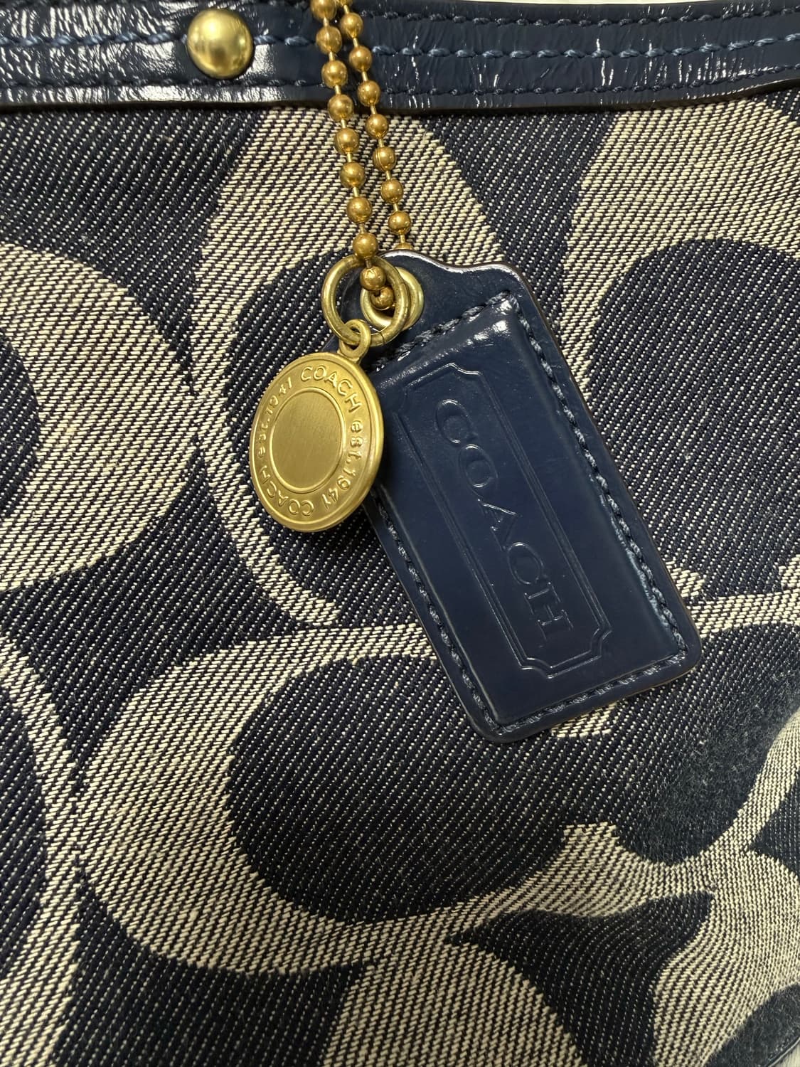 희귀템 ✨Coach denim bag L (코치 데님 토트백) 상품이미지6