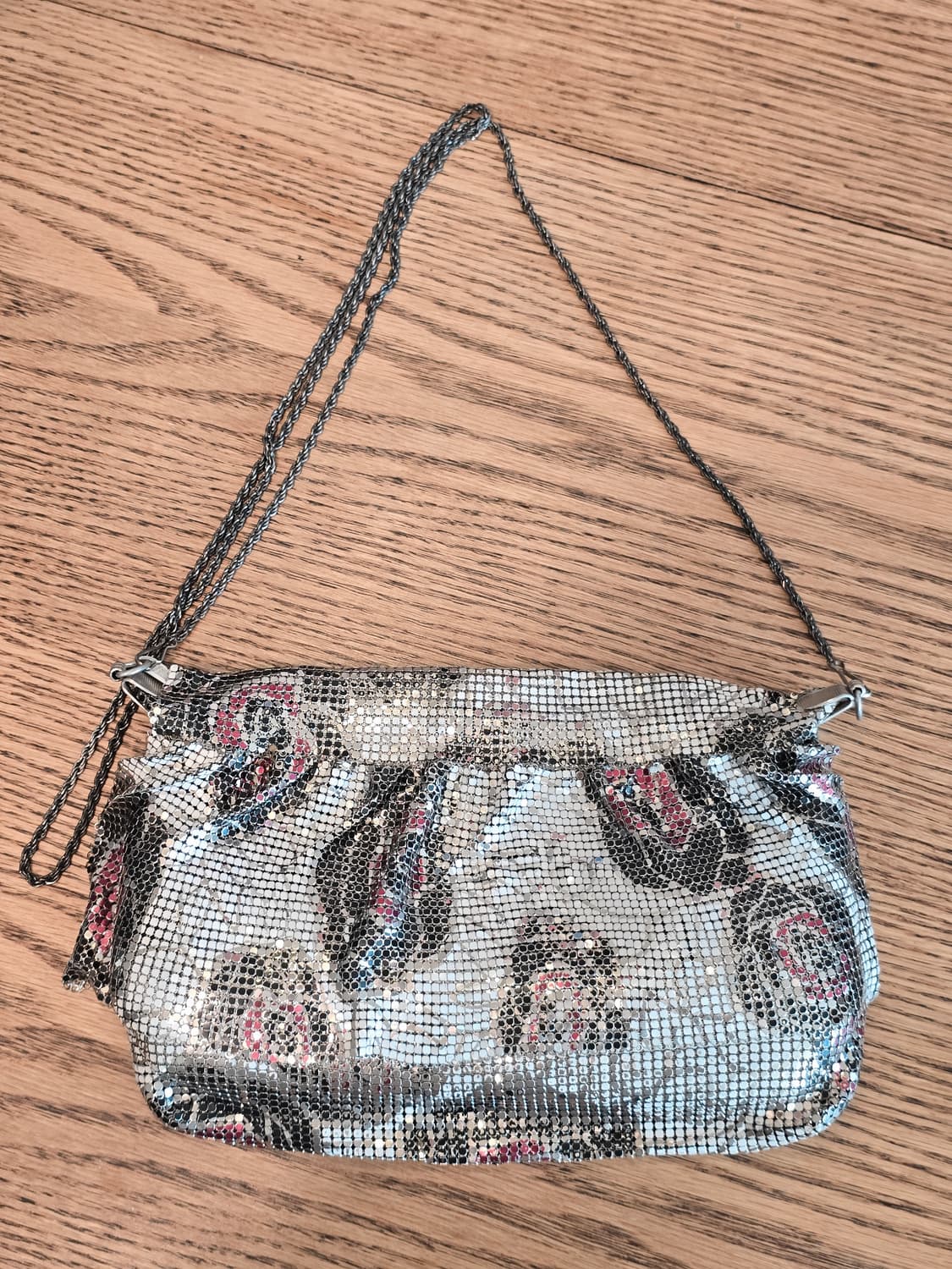 빈티지 메쉬 장미 체인 크로스백 상품이미지9