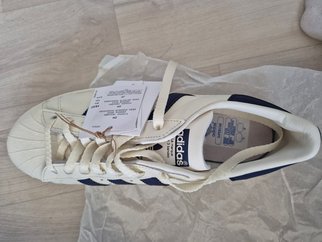 아디다스 슈퍼스타 82 화이트 다크 블루 270 상품이미지2