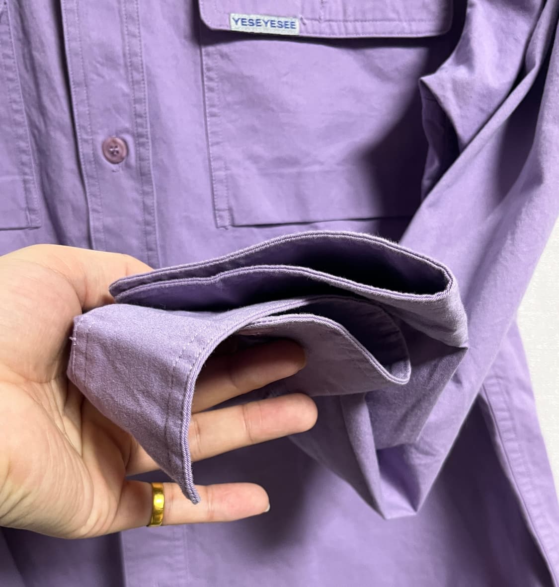 공용 예스아이씨 오버핏 카고 포켓 셔츠 남방 L 상품이미지2