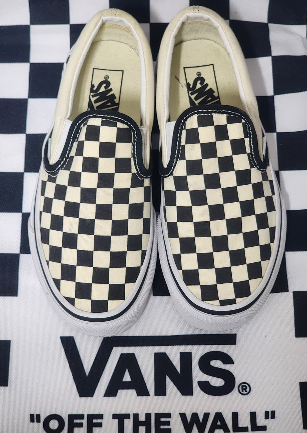 반스 체커보드 슬립온 230mm 상품이미지1