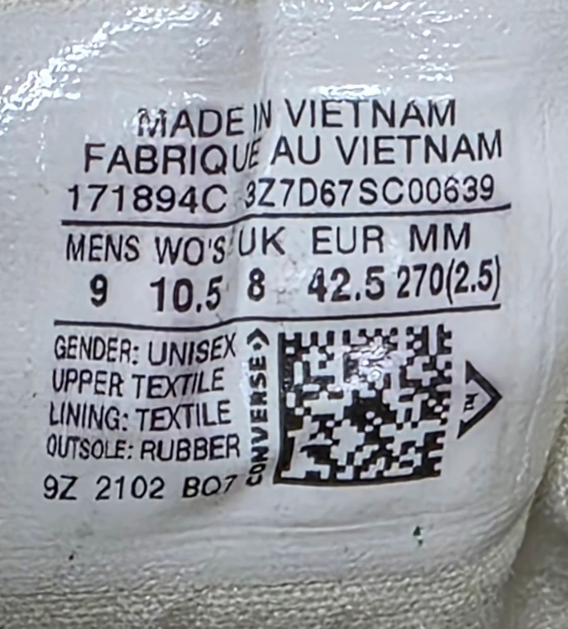 컨버스 런스타 스니커즈 270 하이크 하이 블루 빈티지 화이트  SE14 상품이미지8