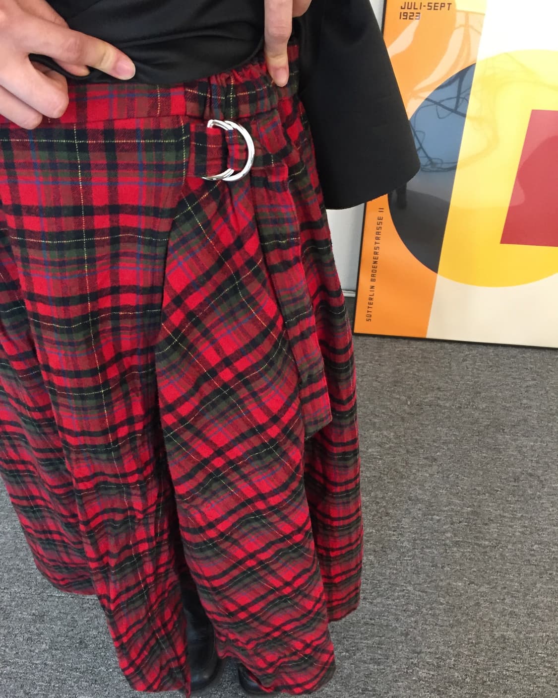Red Pleated Long Skirt 상품이미지4