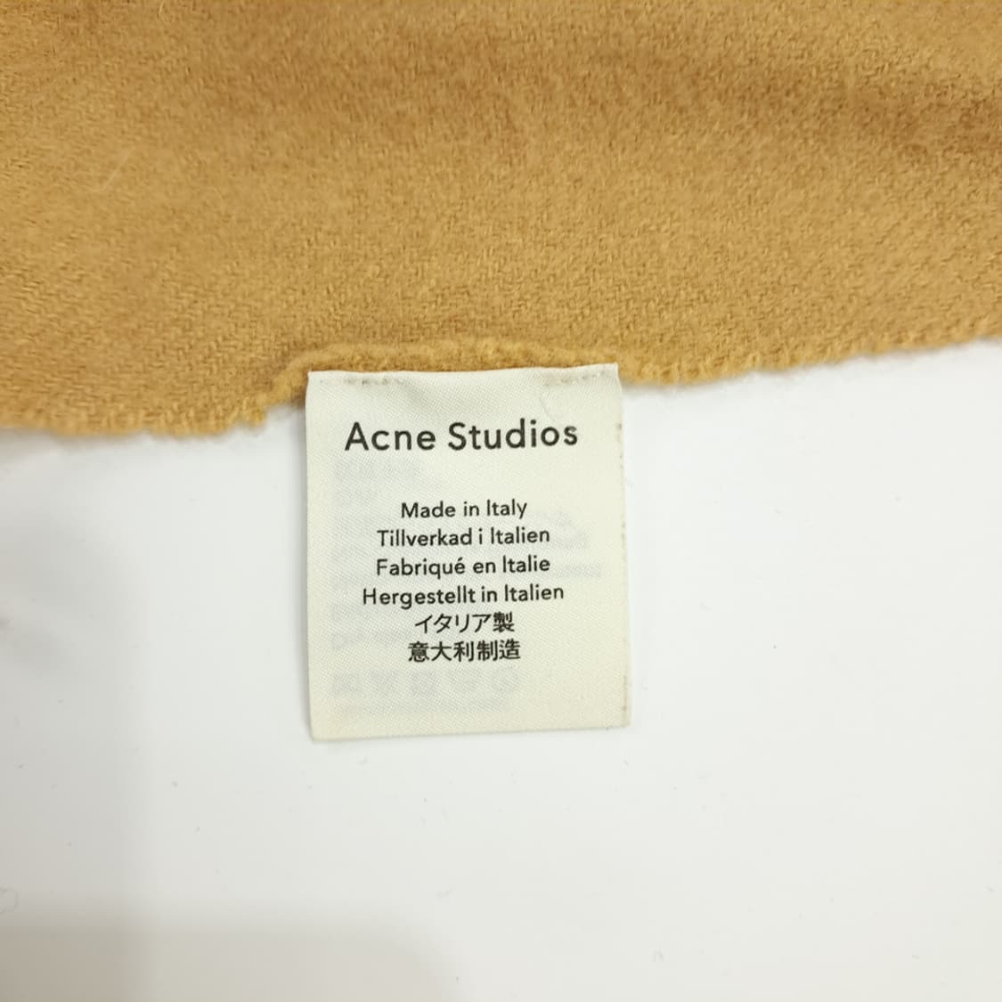 MX104 아크네 스튜디오 클래식 카멜 빅사이즈 울 목도리 머플러 상품이미지5